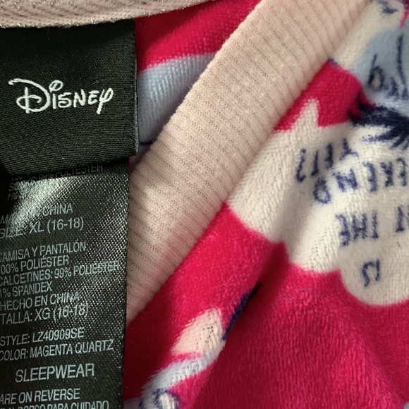 XL Disney Eeyore weekend fleece pajama set - Picture 3 of 6